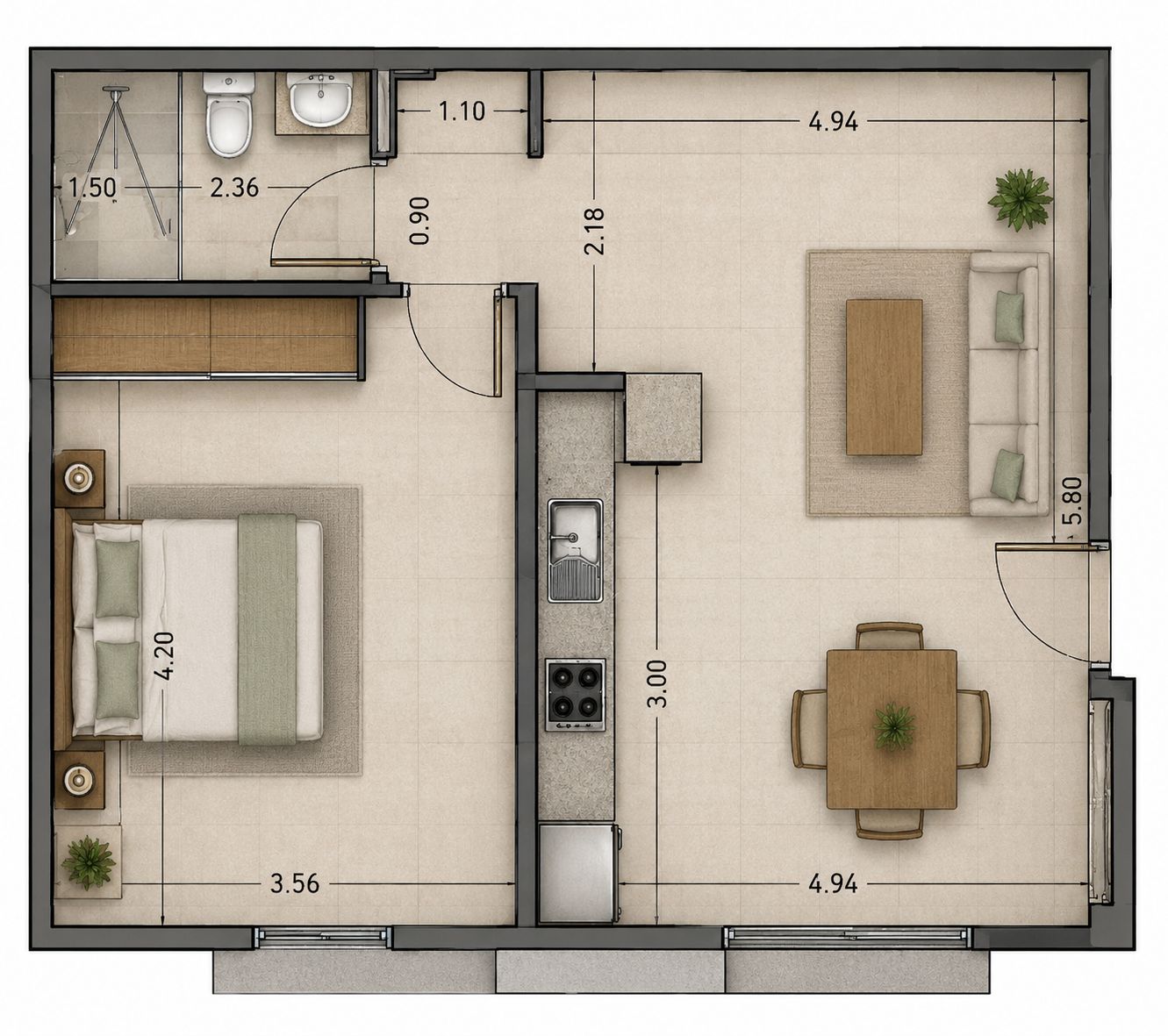 APARTAMENTO PLANTA BAJA REFORMADO