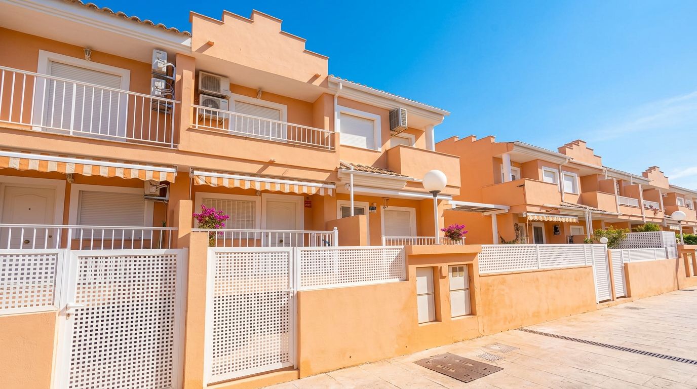 Single-family house in El Verger with a communal pool, garden, and plenty of light.